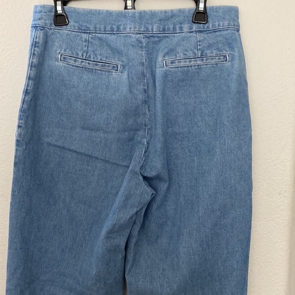 SEZANE Martin Trousers Chambray Organic Cotton - Picture 13 of 15